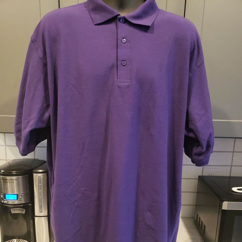 Tulane‎ Purple Polo Shirt Performa Fabric Casual College Wear 3XL